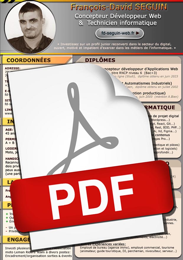logo de mon curriculum Vitae