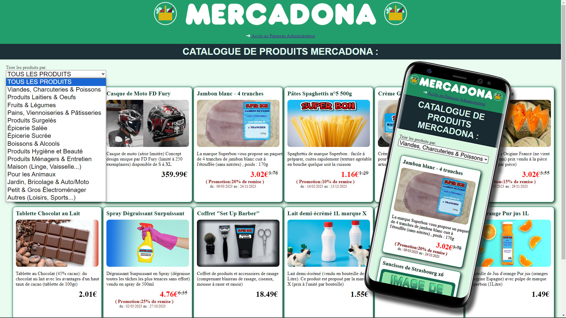 image du catalogue de produits mercadona