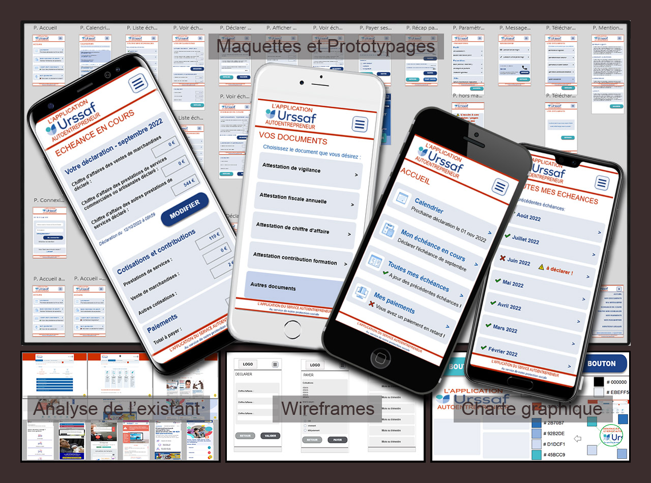 image montrant le prototype de l'appli auto-entrepreneur