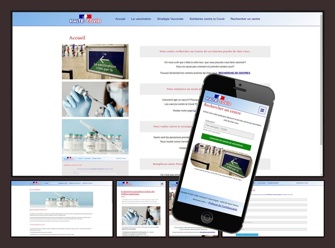 image montrant le site Halte Covid