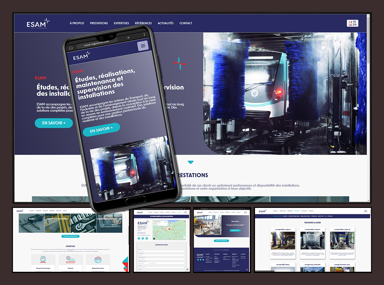 image montrant le site Esam Ingenierie