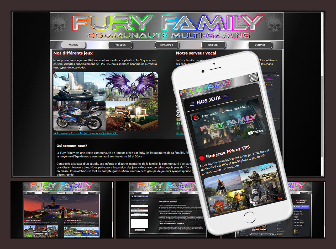 image montrant le site Fury Family